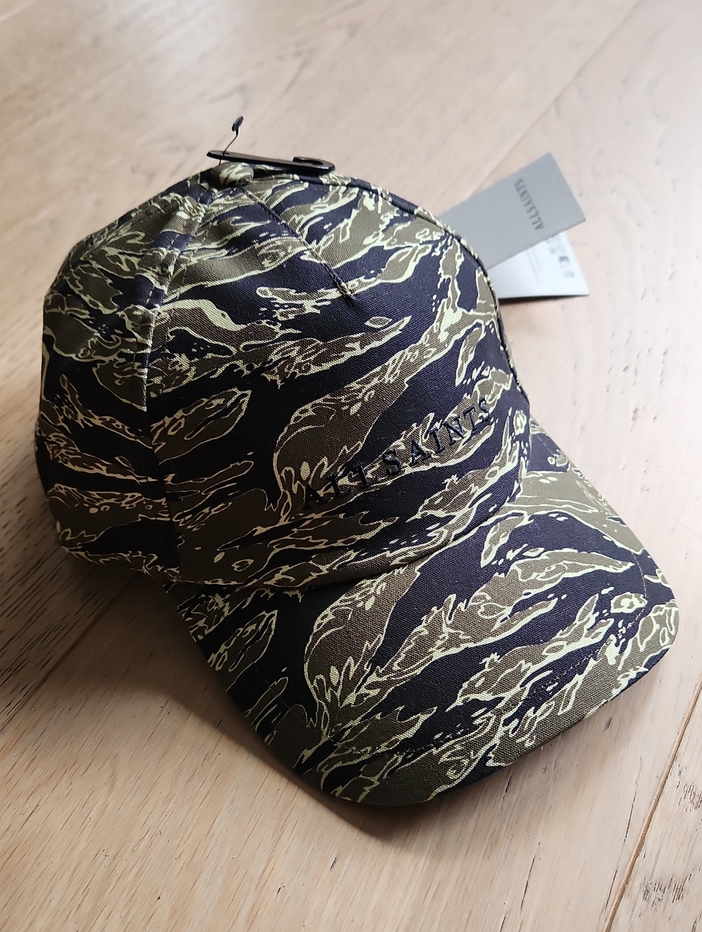 All Saints Nova Cammo Nylon Baseball Hat